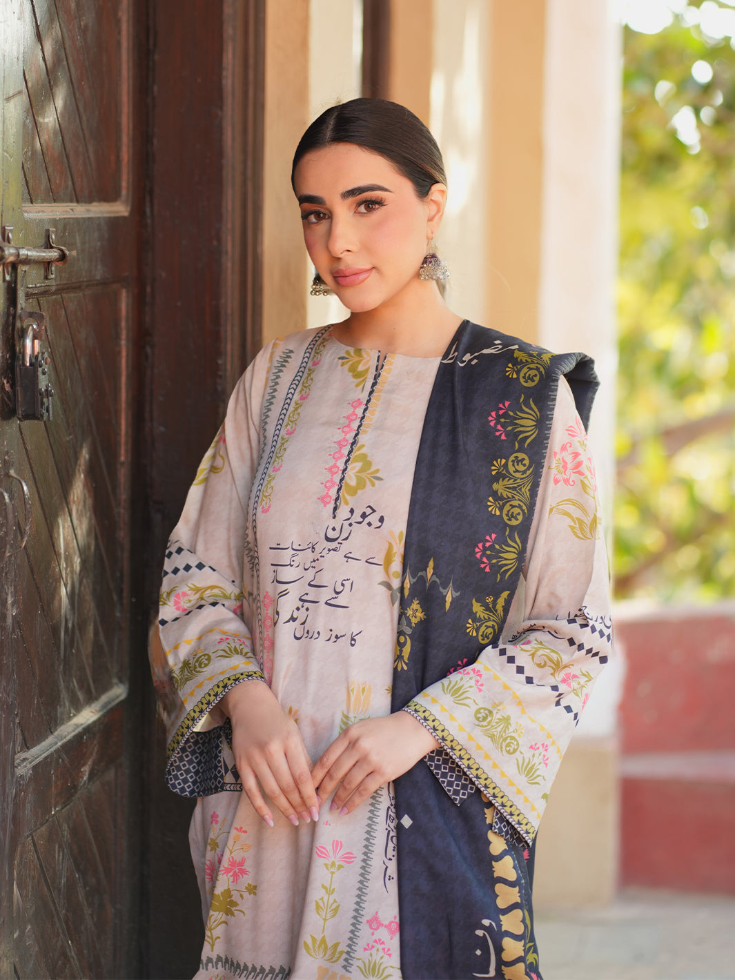 TNG Women Luxury Pret Printed Crepe 2 Piece Suit Quwwat - Casual Collection
