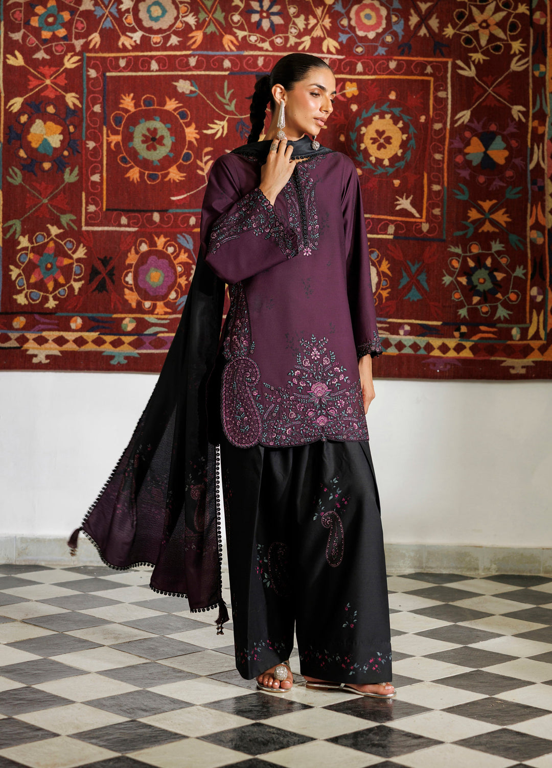 Pre Fall by Iznik Unstitched Embroidered Viscose Linen 3 Piece Suit IZ26UPVC IPF-22 - Casual Collection