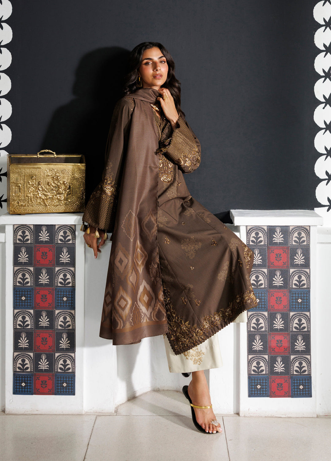 Pre Fall by Iznik Unstitched Embroidered Viscose Linen 3 Piece Suit IZ26UPVC IPF-25 - Casual Collection