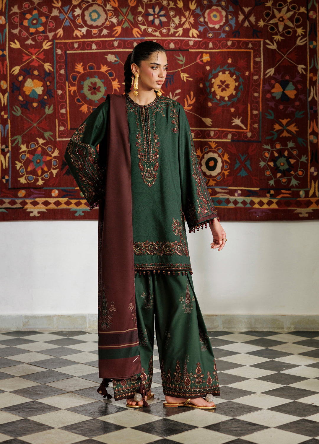 Pre Fall by Iznik Unstitched Embroidered Viscose Linen 3 Piece Suit IZ26UPVC IPF-32 - Casual Collection