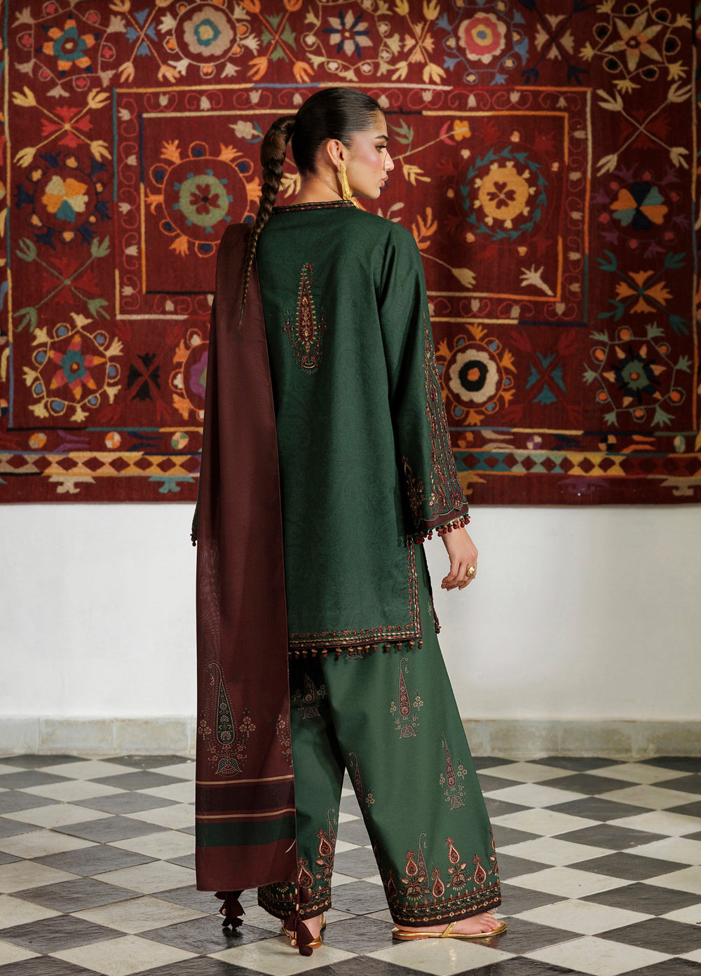 Pre Fall by Iznik Unstitched Embroidered Viscose Linen 3 Piece Suit IZ26UPVC IPF-32 - Casual Collection