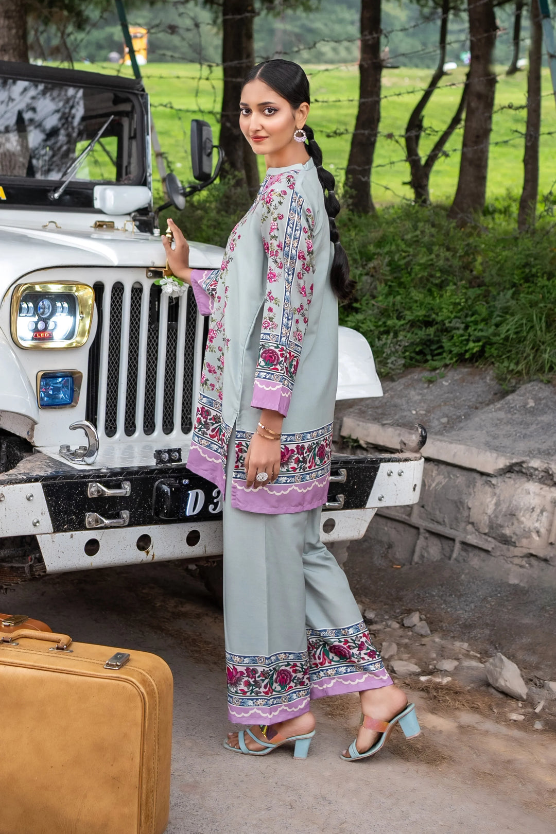 Dhaga Women Pret Printed 2 Piece poly cambric Ivy SS25DSP318 - Summer Collection