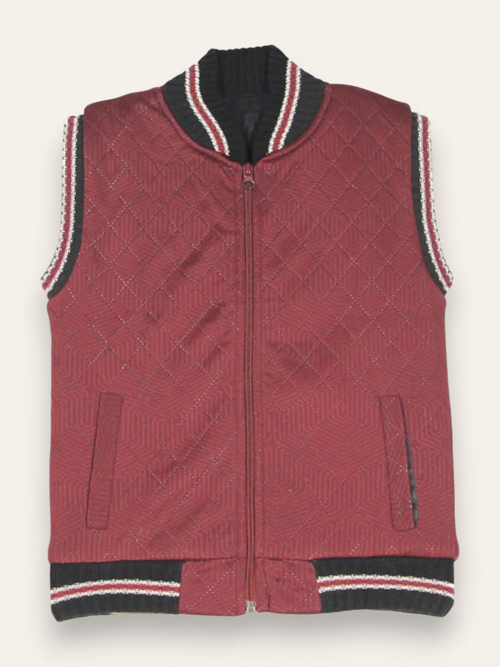 Ixample Pret Printed Cotton 1 Piece Sleeveless Puffer Jacket