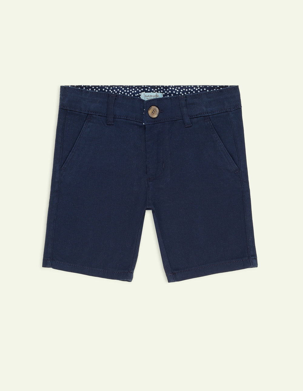 Ixample Boys RTW Solids Cotton Twill 1 Piece Navy Chino Short - Casual Collection
