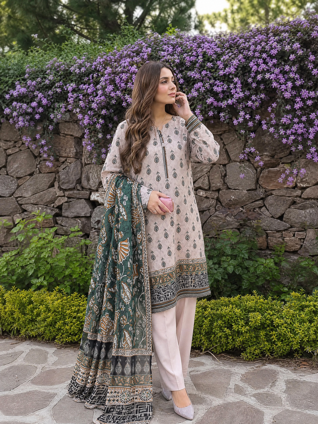 Platinum Jaipuri by HZ Textiles Unstitched Printed Lawn 3 Piece Suit PJB - 3236 Casual Collection