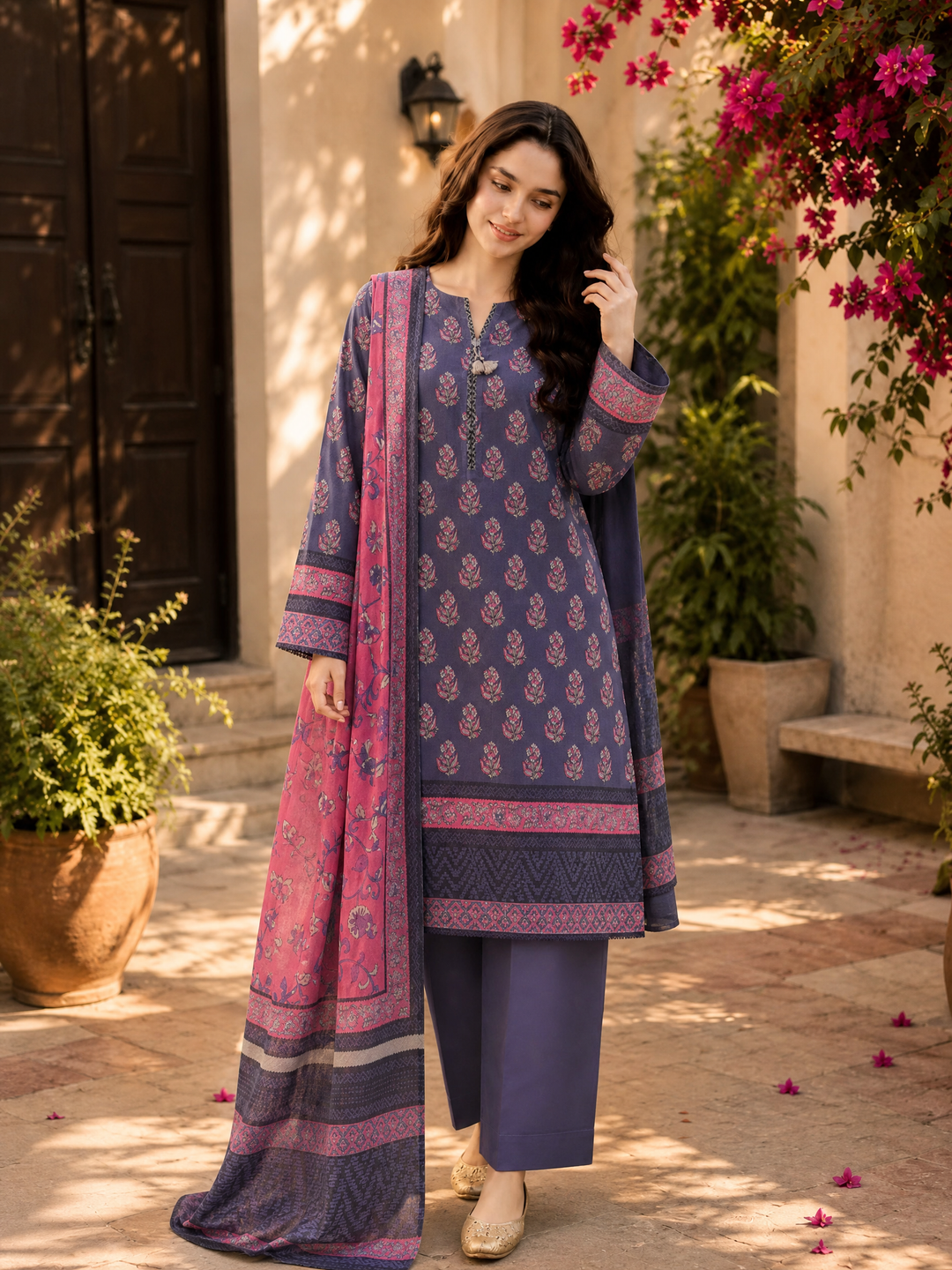 Platinum Jaipuri by HZ Textiles Unstitched Printed Lawn 3 Piece Suit PJB - 3234 Casual Collection