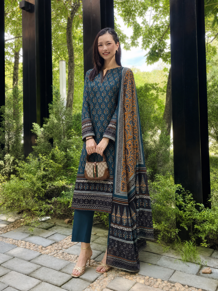 Platinum Jaipuri by HZ Textiles Unstitched Printed Lawn 3 Piece Suit PJB - 3239 Casual Collection