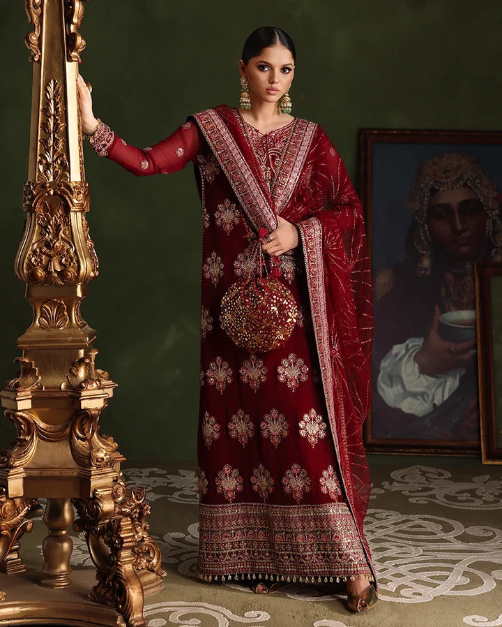 Royale Eternel by Roheenaz Unstitched Embroidered Chiffon 3 Piece Suit RN26URE Imperial Grace RUNCH260101 - Wedding Collection
