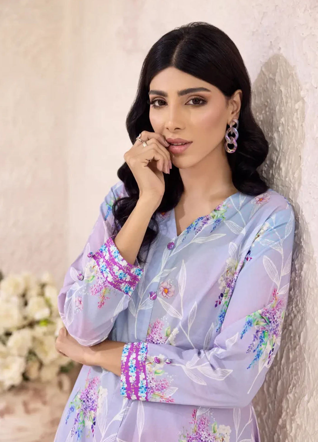 Claude Monet by Cyanic Pret Printed Cambric 2 Piece Iris