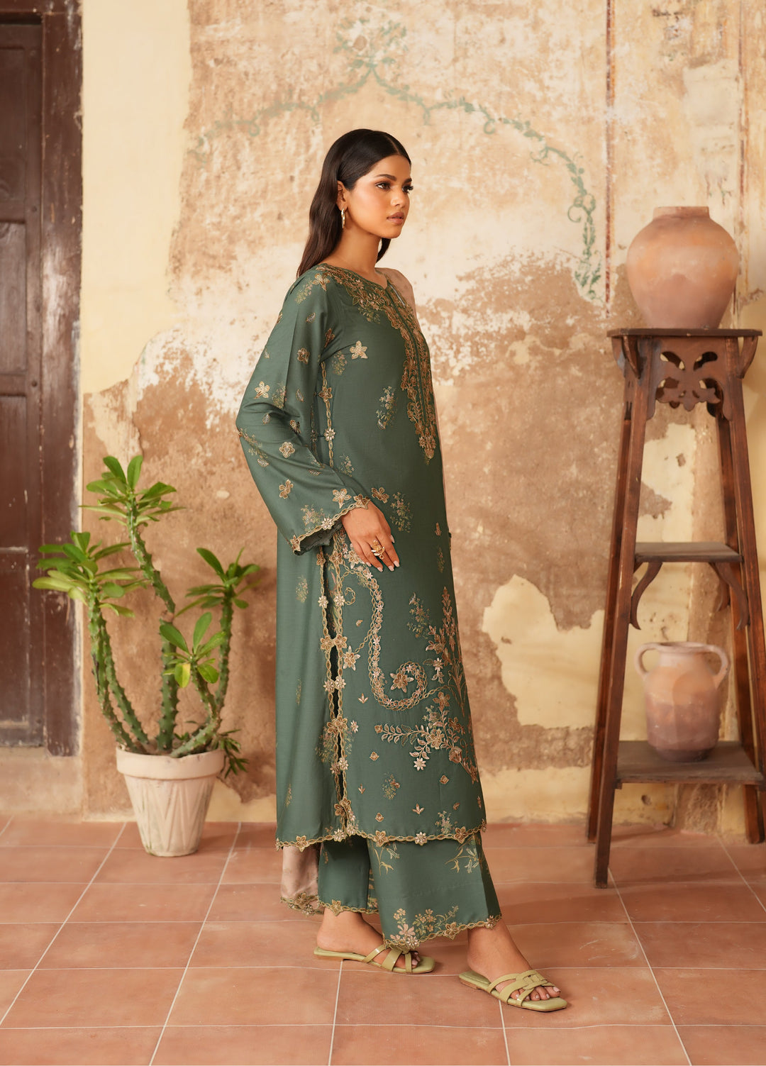 Iznik Pre Fall Printed Linen Suits Unstitched 3 Piece IZ25PF IPF-05 - Winter Collection