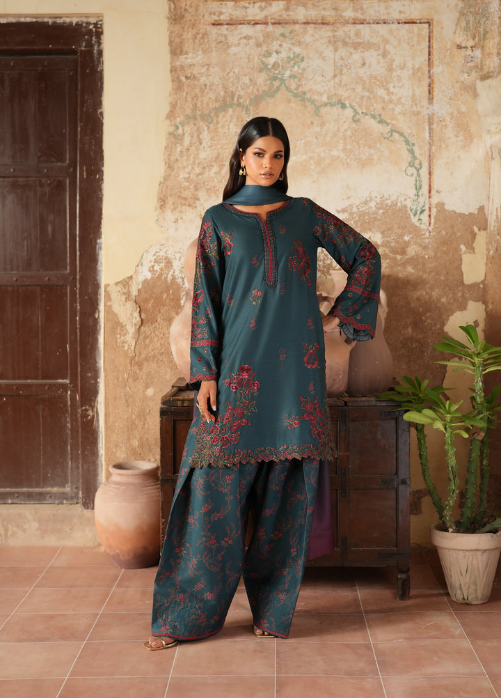 Iznik Pre Fall Printed Linen Suits Unstitched 3 Piece IZ25PF IPF-01 - Winter Collection