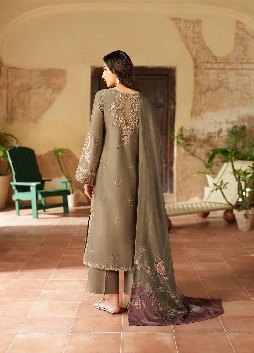 Iznik Pre Fall Printed Linen Suits Unstitched 3 Piece IZ25PF IPF-02 - Winter Collection
