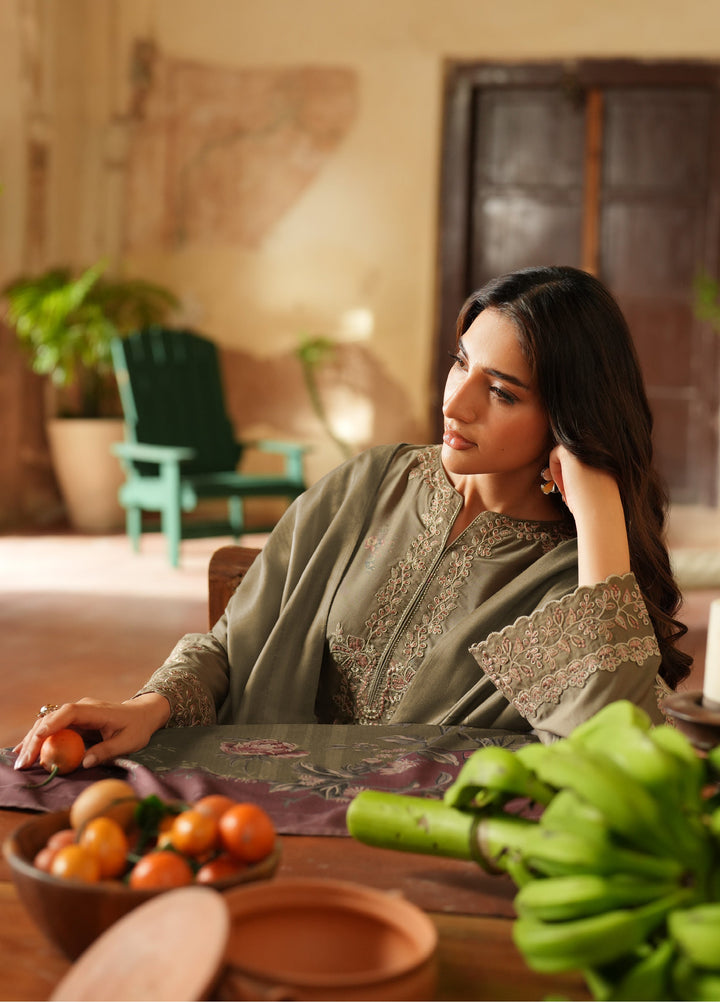 Iznik Pre Fall Printed Linen Suits Unstitched 3 Piece IZ25PF IPF-02 - Winter Collection