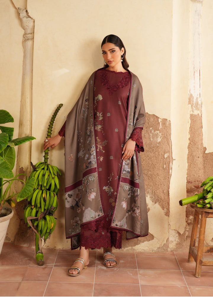Iznik Pre Fall Printed Linen Suits Unstitched 3 Piece IZ25PF IPF-03 - Winter Collection