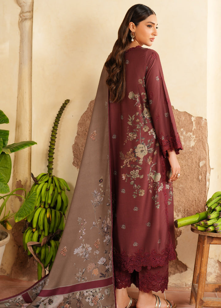 Iznik Pre Fall Printed Linen Suits Unstitched 3 Piece IZ25PF IPF-03 - Winter Collection