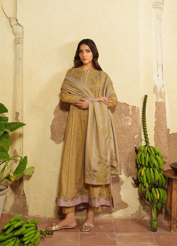 Iznik Pre Fall Printed Linen Suits Unstitched 3 Piece IZ25PF IPF-04 - Winter Collection