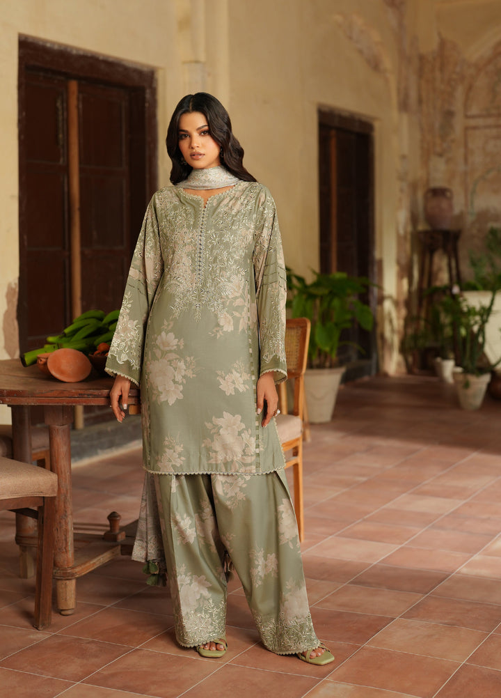 Iznik Pre Fall Printed Linen Suits Unstitched 3 Piece IZ25PF IPF-08 - Winter Collection