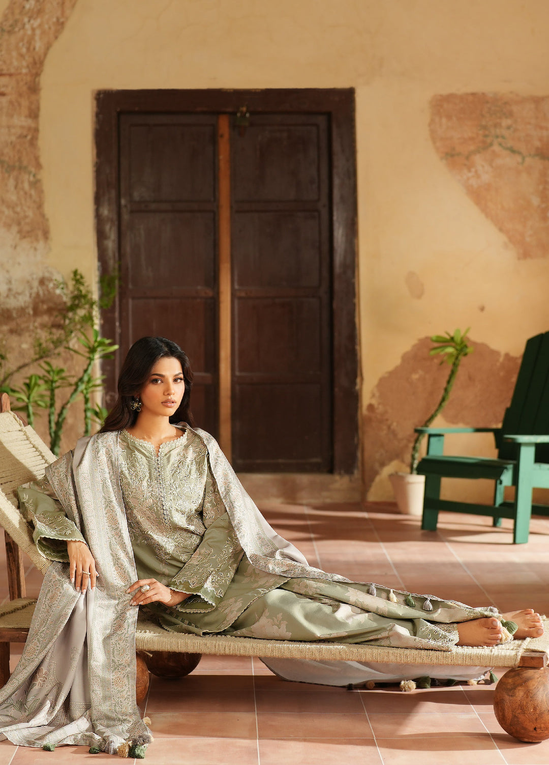 Iznik Pre Fall Printed Linen Suits Unstitched 3 Piece IZ25PF IPF-08 - Winter Collection