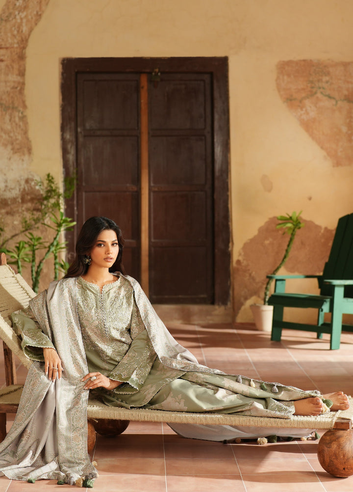 Iznik Pre Fall Printed Linen Suits Unstitched 3 Piece IZ25PF IPF-08 - Winter Collection