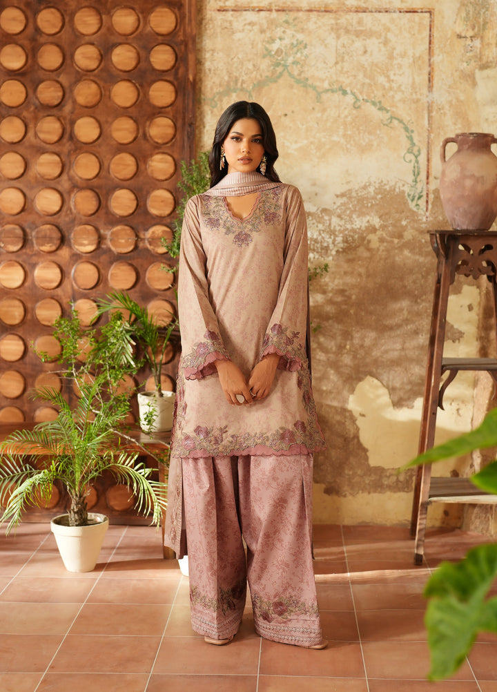 Iznik Pre Fall Printed Linen Suits Unstitched 3 Piece IZ25PF IPF-09 - Winter Collection