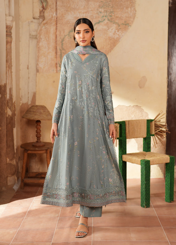 Iznik Pre Fall Printed Linen Suits Unstitched 3 Piece IZ25PF IPF-10 - Winter Collection