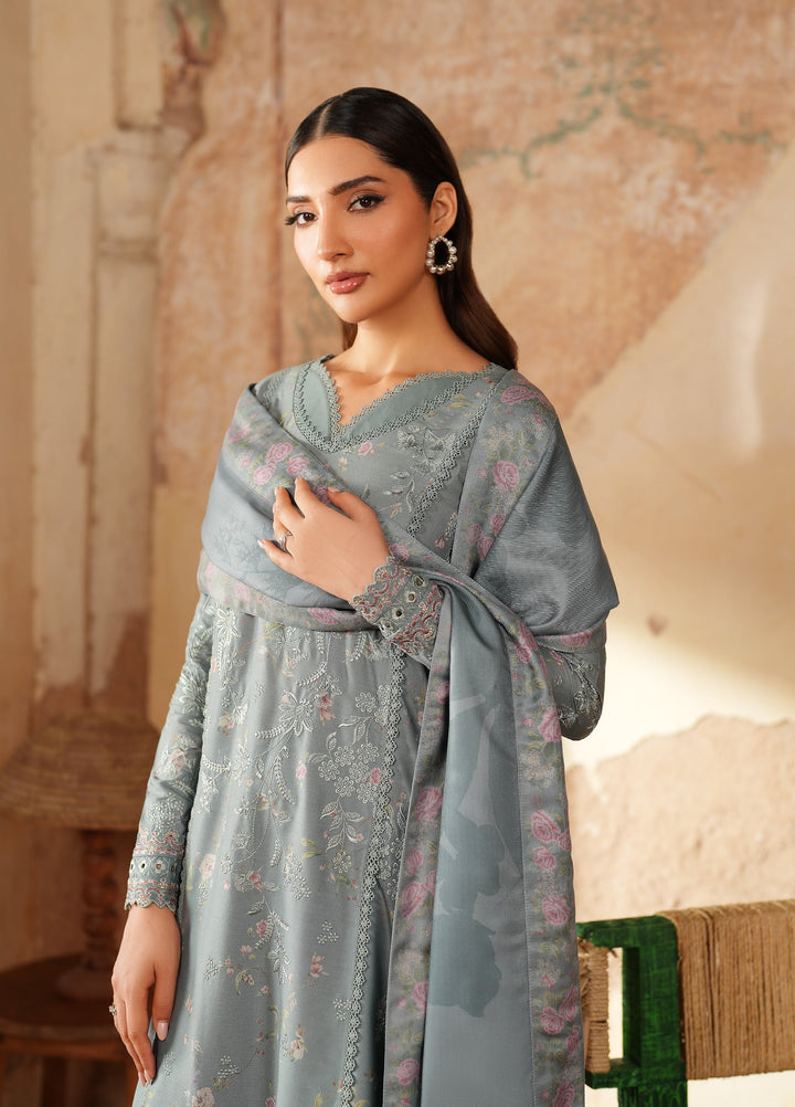 Iznik Pre Fall Printed Linen Suits Unstitched 3 Piece IZ25PF IPF-10 - Winter Collection