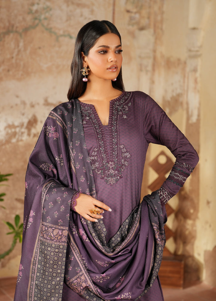 Iznik Pre Fall Printed Linen Suits Unstitched 3 Piece IZ25PF IPF-11 - Winter Collection
