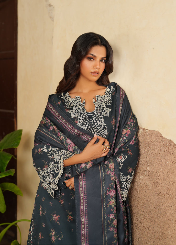 Iznik Pre Fall Printed Linen Suits Unstitched 3 Piece IZ25PF IPF-12 - Winter Collection