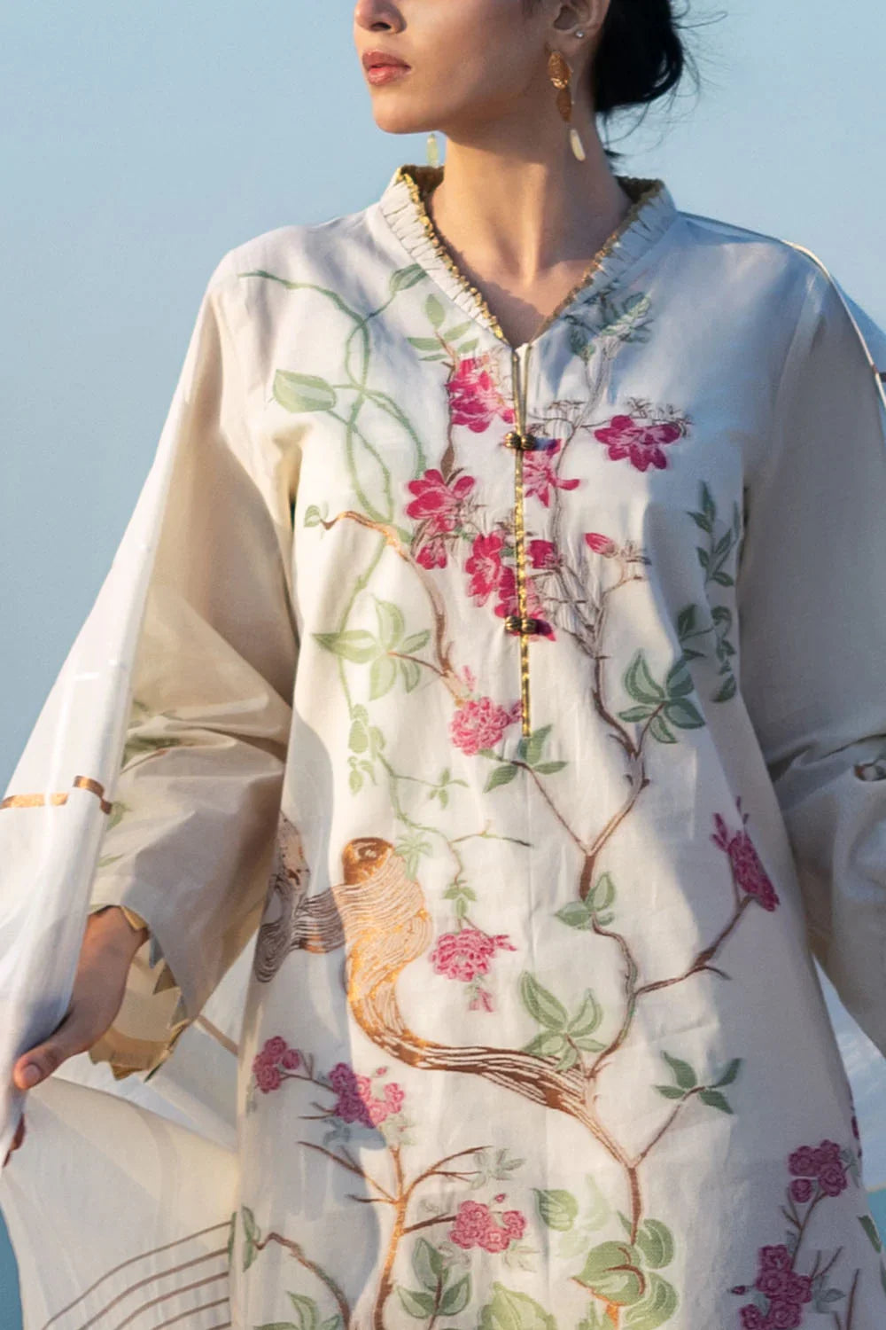 Zar Bano by Gul Ahmed Unstitched Printed Jacquard 3 Piece Suit GA26UZB MJ-52019 - Summer Collection