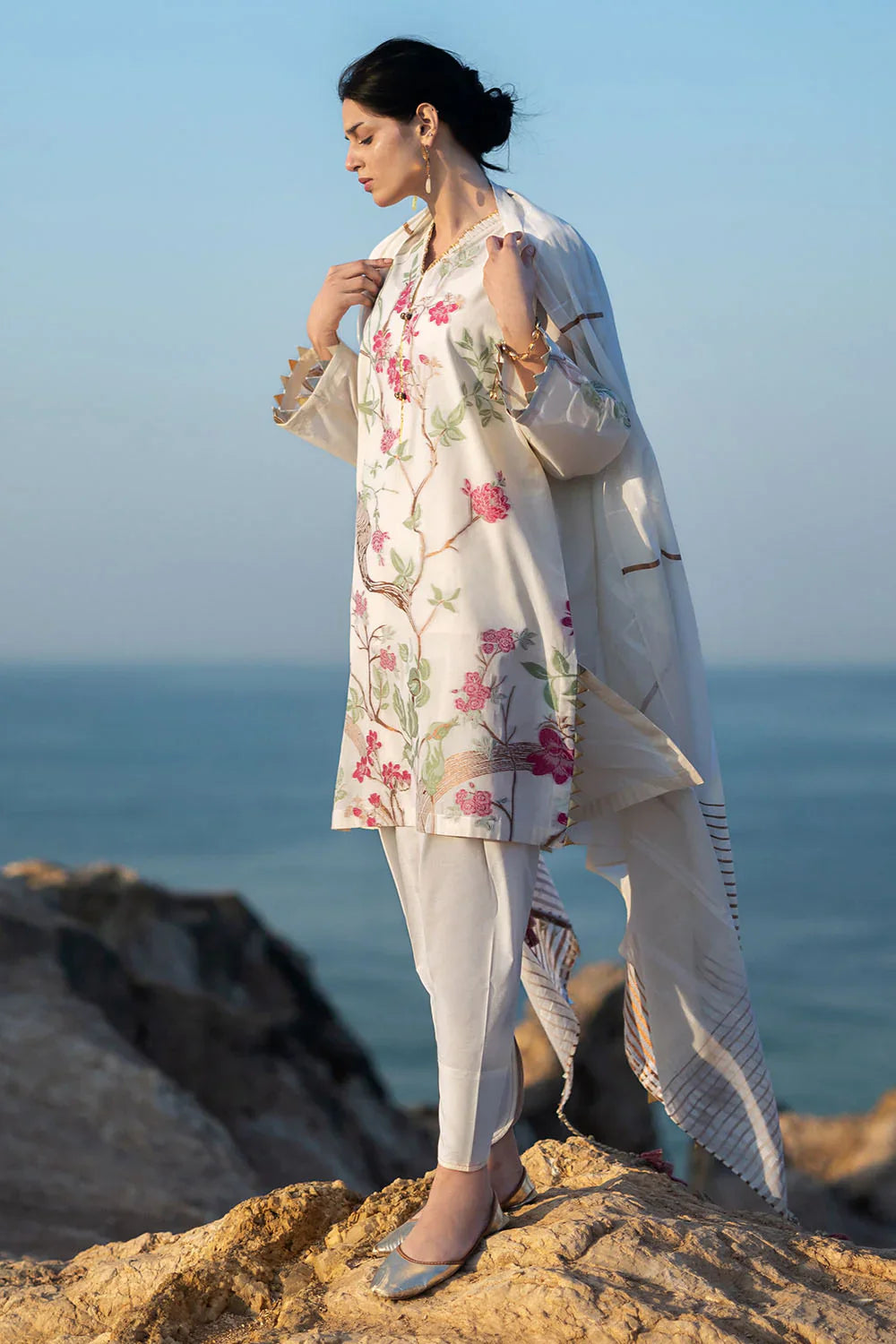 Zar Bano by Gul Ahmed Unstitched Printed Jacquard 3 Piece Suit GA26UZB MJ-52019 - Summer Collection