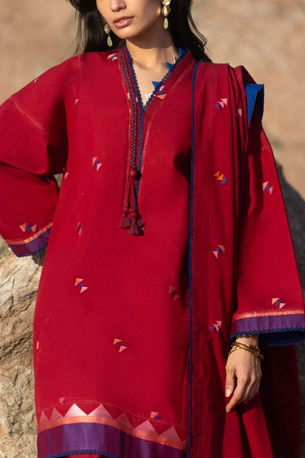 Zar Bano by Gul Ahmed Unstitched Printed Jacquard 3 Piece Suit GA26UZB MJ-62001 - Summer Collection