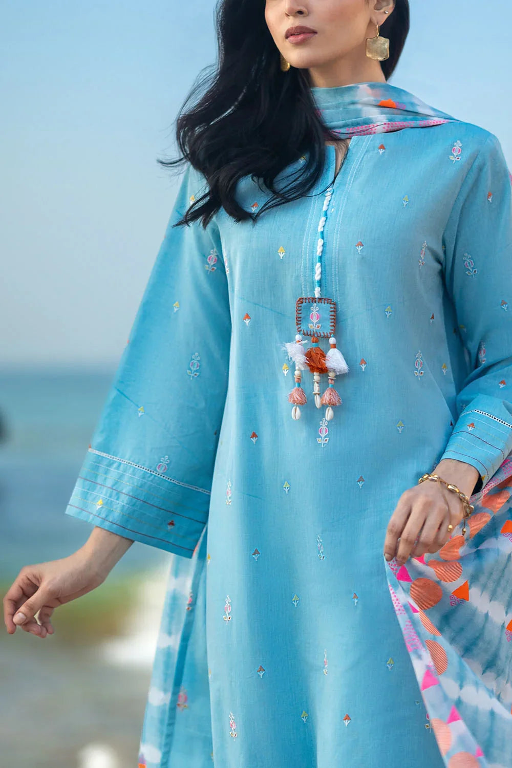 Zar Bano by Gul Ahmed Unstitched Printed Jacquard 3 Piece Suit GA26UZB MJ-52018 - Summer Collection