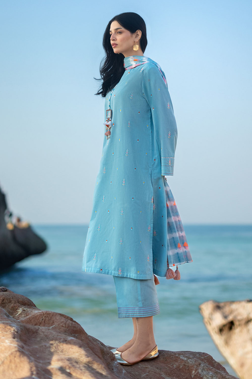 Zar Bano by Gul Ahmed Unstitched Printed Jacquard 3 Piece Suit GA26UZB MJ-52018 - Summer Collection