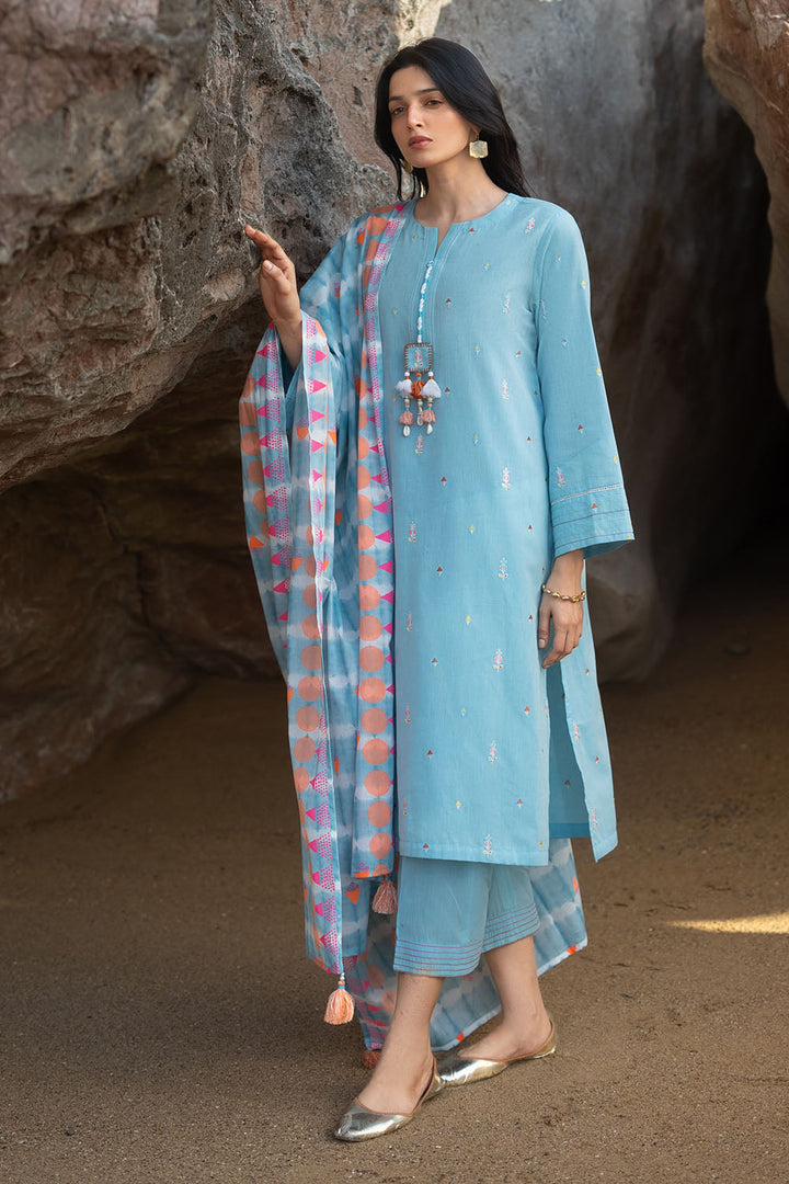 Zar Bano by Gul Ahmed Unstitched Printed Jacquard 3 Piece Suit GA26UZB MJ-52018 - Summer Collection