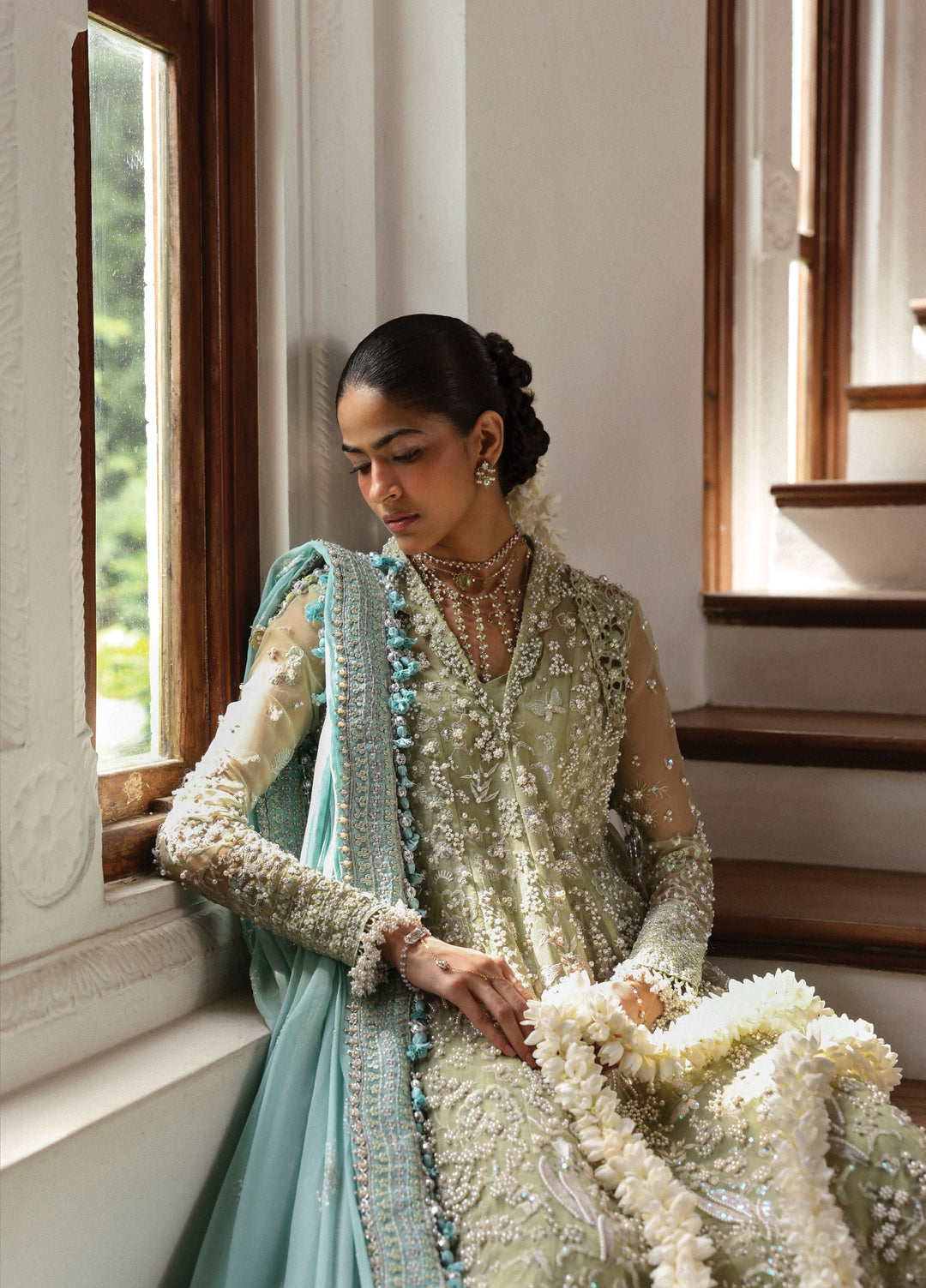 Jardin D Amour by Republic WomensWear Unstitched Embroidered Organza 3 Piece Suit RW26UJA ALIENOR WU-04 - Wedding Collection