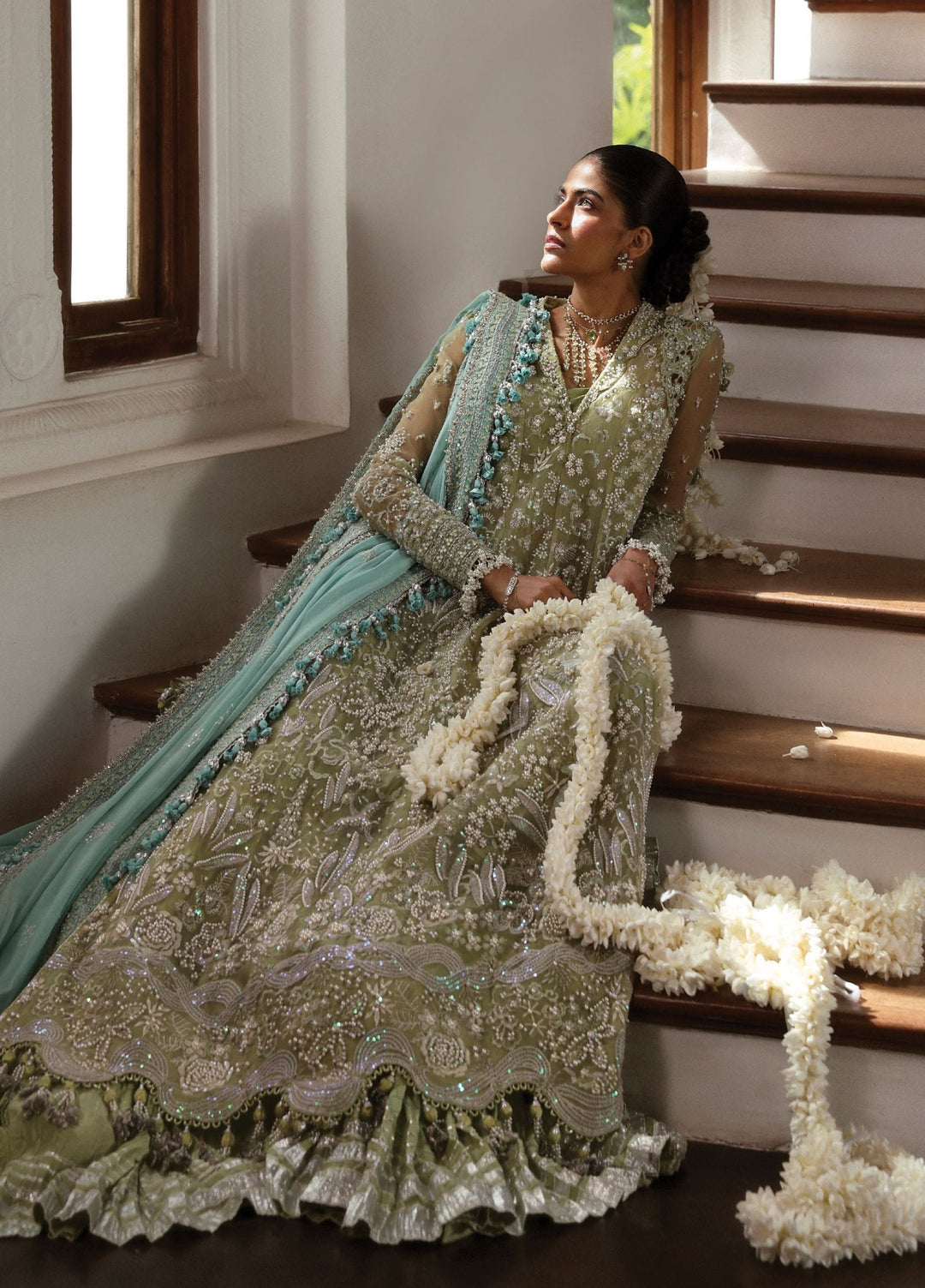 Jardin D Amour by Republic WomensWear Unstitched Embroidered Organza 3 Piece Suit RW26UJA ALIENOR WU-04 - Wedding Collection