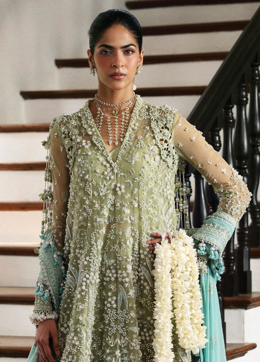 Jardin D Amour by Republic WomensWear Unstitched Embroidered Organza 3 Piece Suit RW26UJA ALIENOR WU-04 - Wedding Collection
