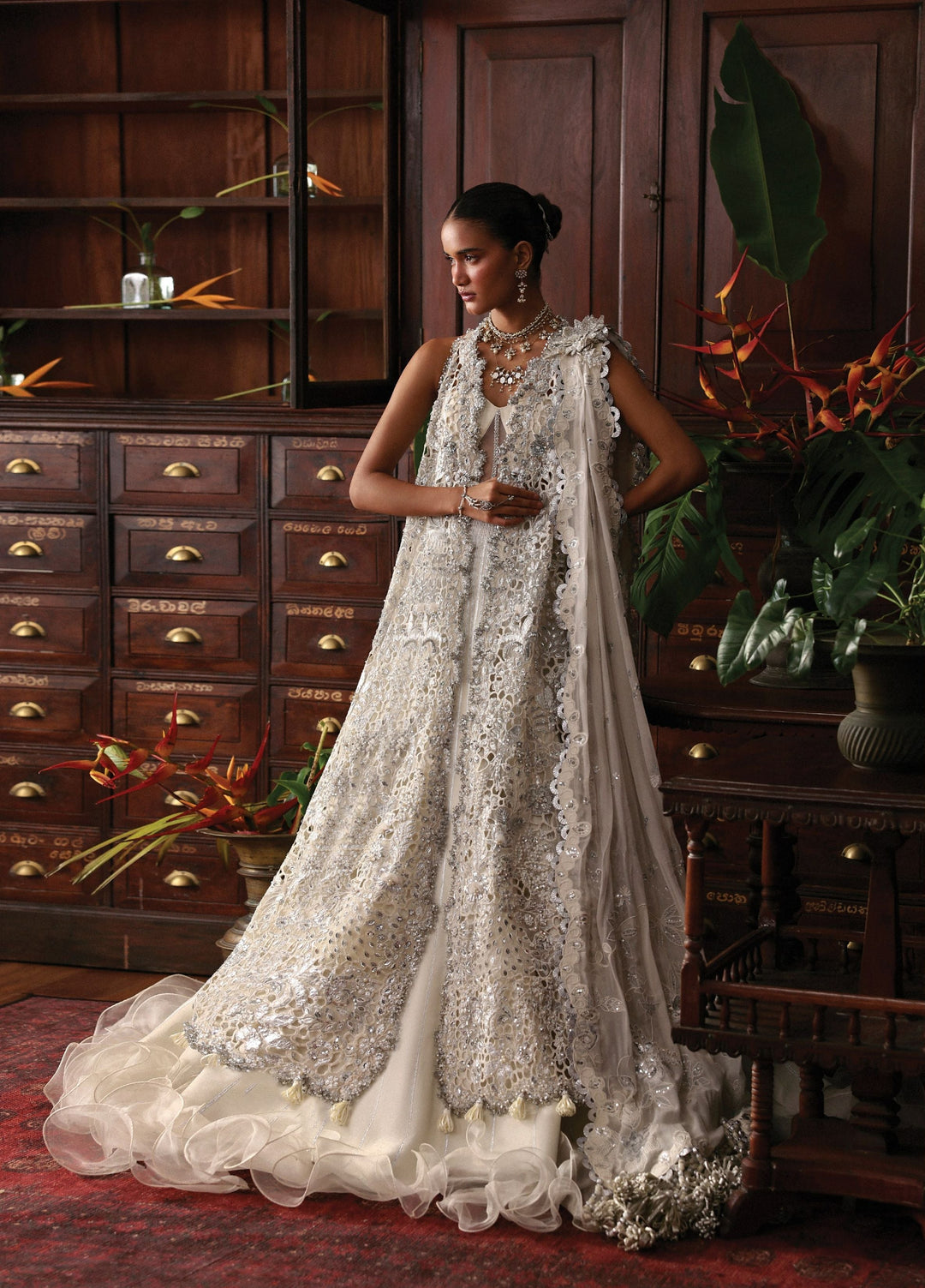 Jardin D Amour by Republic WomensWear Unstitched Embroidered Organza 3 Piece Suit RW26UJA EUGENIE WU-05 - Wedding Collection