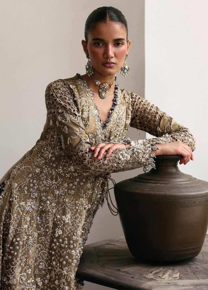 Jardin D Amour by Republic WomensWear Unstitched Embroidered Zari Tissue 3 Piece Suit RW26UJA REVE D'OR WU-06 - Wedding Collection