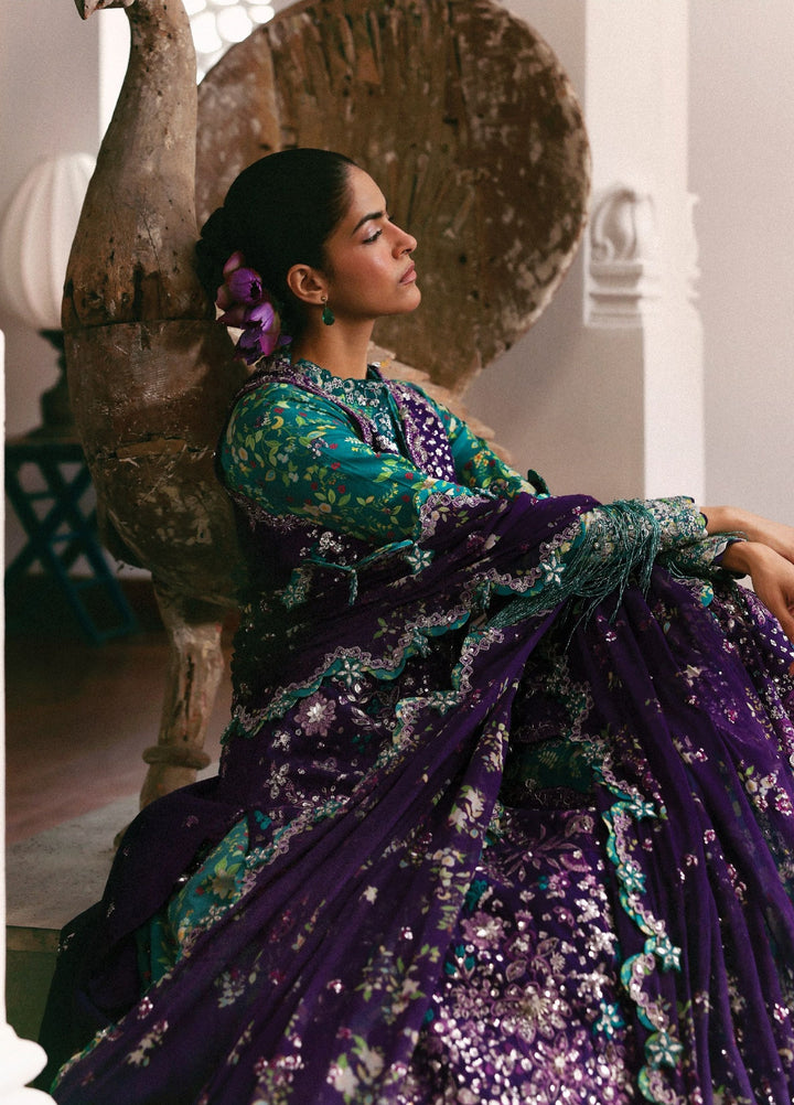 Jardin D Amour by Republic WomensWear Unstitched Embroidered Raw Silk 3 Piece Suit RW26UJA FLEUR DE SOIE WU-07 - Wedding Collection