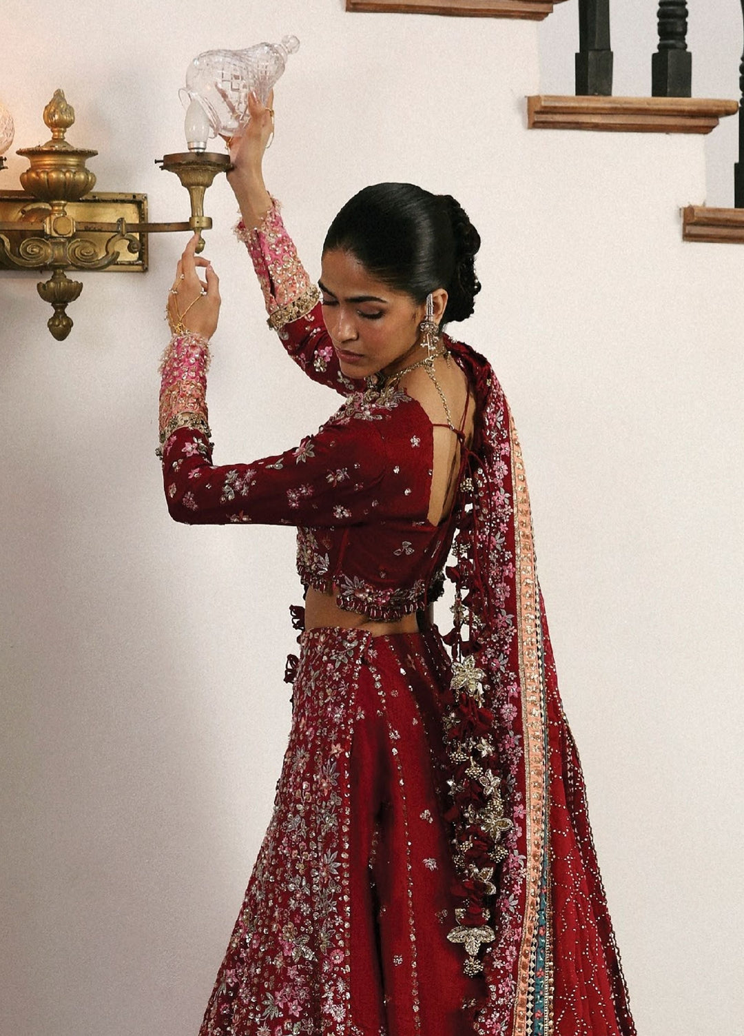 Jardin D Amour by Republic WomensWear Unstitched Embroidered Raw Silk 3 Piece Suit RW26UJA ROSE ETERNELLE WU-08 - Wedding Collection