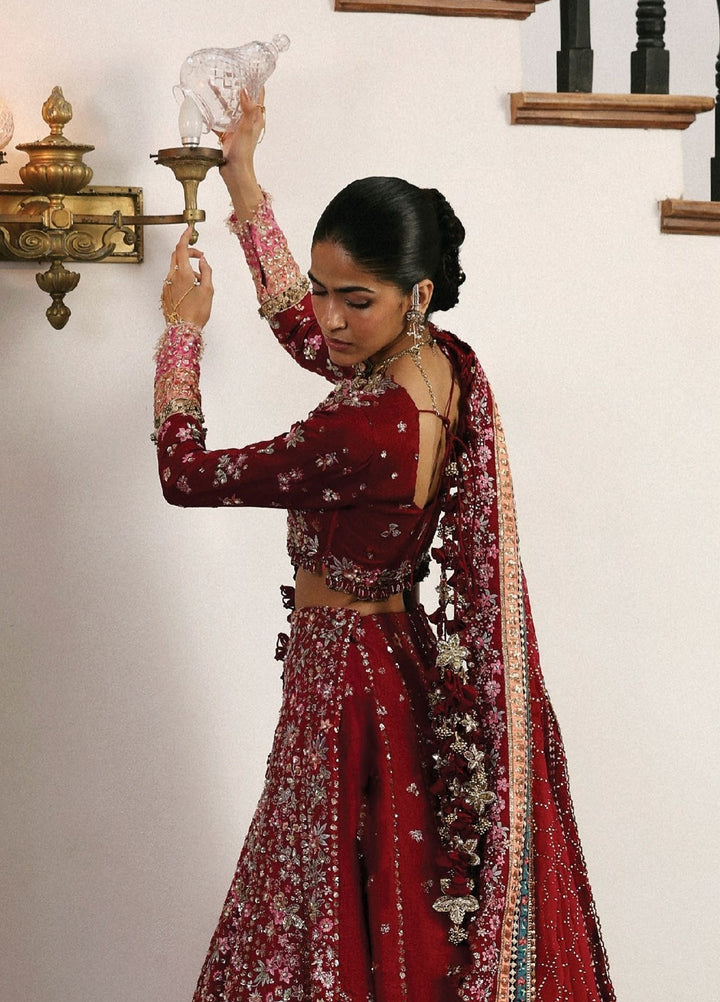 Jardin D Amour by Republic WomensWear Unstitched Embroidered Raw Silk 3 Piece Suit RW26UJA ROSE ETERNELLE WU-08 - Wedding Collection