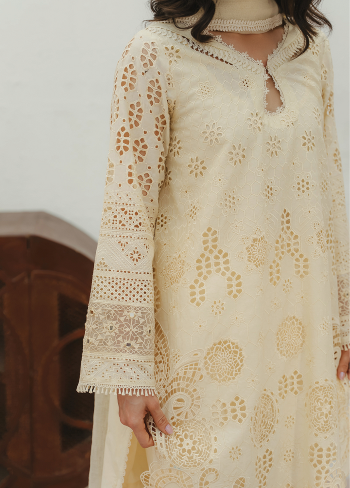 Manara by Maria RTW Embroidered Schiffli 3 Piece Suit MN26RF Jasmine M-01 - Festive Collection