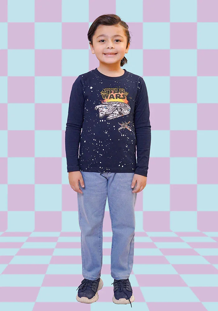 Ochre RTW Printed Cotton T-Shirt Boys 1 Piece OKB-279 - Summer Collection