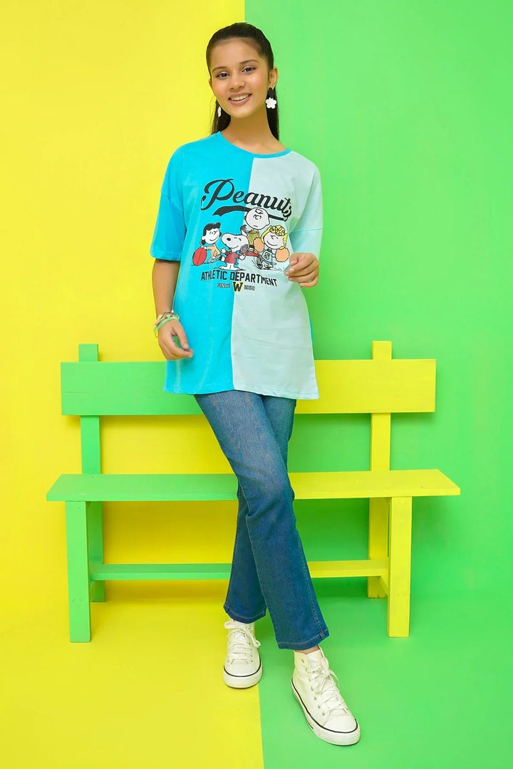 Ochre RTW Printed Cotton T-Shirt Girls 1 Piece OGK-298 - Summer Collection