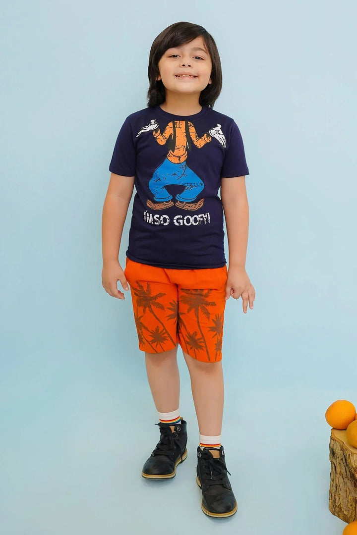 Ochre RTW Printed Cotton T-Shirt Boys 1 Piece OKB-312 - Summer Collection