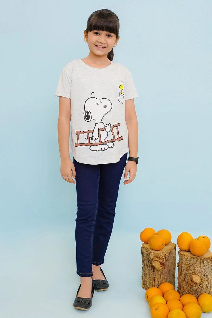 Ochre RTW Printed Cotton T-Shirt Girls 1 Piece OGK-297 - Summer Collection