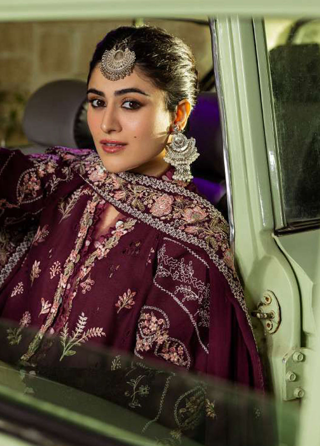 Kahf Premium Embroidered Karandi Suits Unstitched 3 Piece KHF25KU KKH-06 A Umbalite - Winter Collection