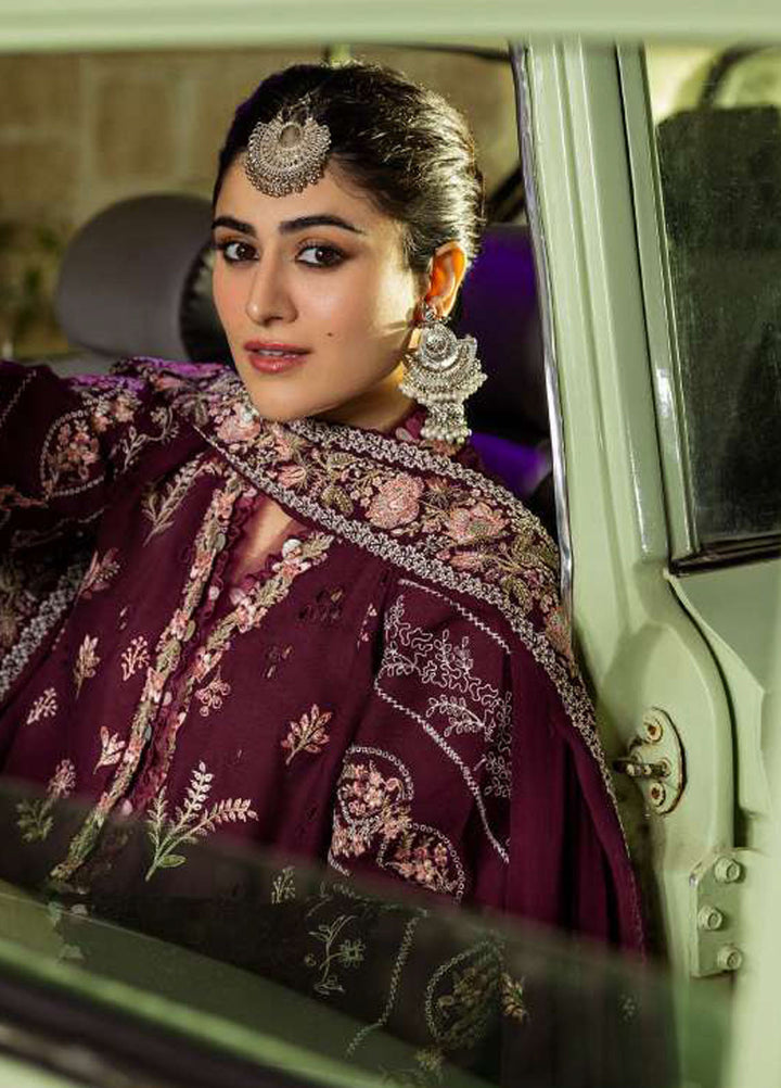 Kahf Premium Embroidered Karandi Suits Unstitched 3 Piece KHF25KU KKH-06 A Umbalite - Winter Collection