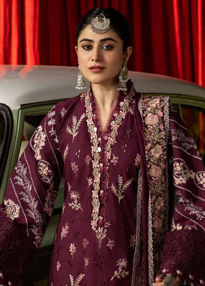 Kahf Premium Embroidered Karandi Suits Unstitched 3 Piece KHF25KU KKH-06 A Umbalite - Winter Collection